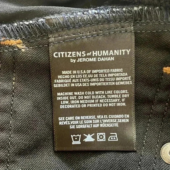 Citizens of Humanity Pheobe Skinny crop maternity jeans sz 28 - Picture 5 of 8